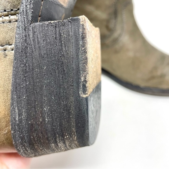 Frye Jaden Roper Western Leather Ankle Boots Size 7.5 - Picture 10 of 12